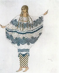 Ninfa, bozzetto di costume per il balletto di Claude Debussy "L