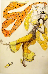 Odalisca. Costume per il balletto Sheherazade di N. Rimsky-Korsakov, 1910