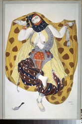 Odalisca, disegno dei costumi per il balletto Sheherazade di N. Rimsky Korsakov