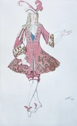Page de la princesse. Costume per il balletto La Bella Addormentata di P. Tchaikovsky