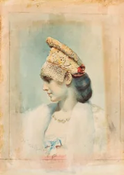 Ritratto di una Ragazza con Kokoshnik