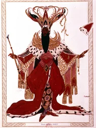 Richard Strauss "La Leggenda di Giuseppe" Opera di Parigi, Maggio 1914. Costume di Leon Bakst