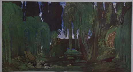 Scenografia per il balletto Narciso di N. Tcherepnin
