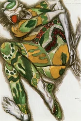 Il mostro verde, bozzetto di costume per l