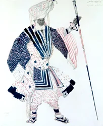 Il Gran Sacerdote Le Grand Prêtre, costume per balletto, 1911
