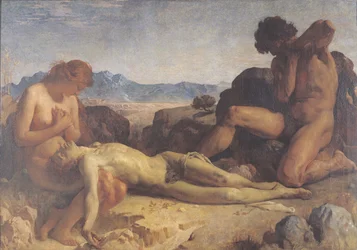 Adamo ed Eva trovano il corpo di Abele