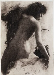Schizzo (dorso femminile) di Le Bègue in "Les Processes d