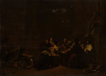 Pashur che colpisce Geremia nel Tempio, 1648 circa (olio su tavola)