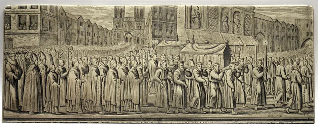 Processione della Caccia di Santa Genoveffa - di Leonard Gaultier (1561-1641)
