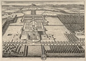 Eaton Hall sul fiume Dee vicino alla città di Chester nel Cheshire, la residenza dell