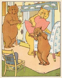 I tre orsi (litografia a colori)