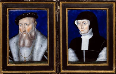 Ritratto di Claude de Lorraine (1496-1550), Duca di Guisa e Antoinette di Bourbon Vendome (1494-1583), sua moglie