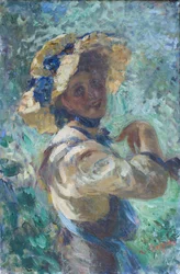 Signora nel giardino
