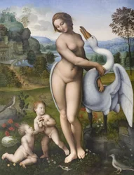 Leda e il cigno, copia da Leonardo da Vinci