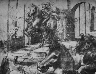 Adorazione dei Magi (dettaglio)