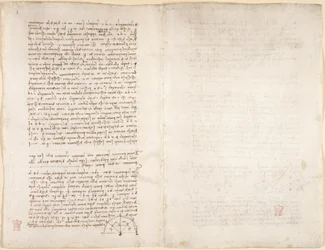 Arundel 263, f.215v, f.218 Note e diagrammi dal 