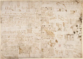 Arundel 263, f.223v Note e diagrammi dal 