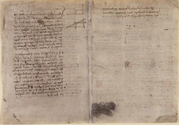Arundel 263, f.245v, f.246r, Note sulla geometria (c.1518) dal 