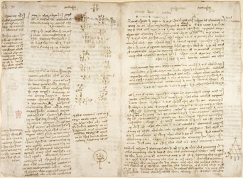 Note, calcoli matematici e diagramma intitolato 