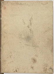 Codice sul volo degli uccelli, c. 1505-06, manoscritto su carta, cc. 18, Copertina I