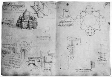 Progetti per un edificio centralizzato, fine XV o inizio XVI secolo 1954