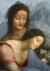 (dettaglio) della Vergine e Sant