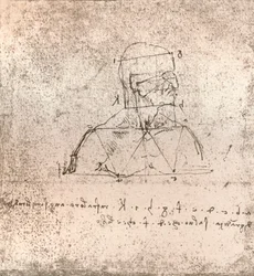 Disegno che illustra la teoria delle proporzioni della figura umana, c1472-c1519 1883