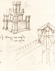 Disegno di progetti per castelli e ville, c1472-c1519, 1883
