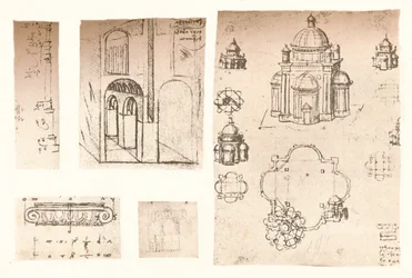 Cinque disegni architettonici, c1472-c1519 1883