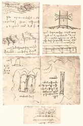 Quattro disegni topografici, c. 1472-1519, 1883