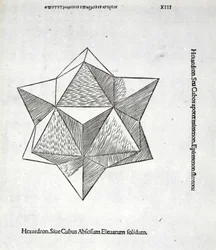 Hexaedron abscisum elevatum solidum, illustrazione da 