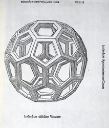 Icosaedro abscisum vacuum, illustrazione da 