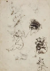 Leonardo da Vinci, object 1857,0110.1 - verso (British Museum)