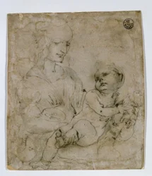 Studio per la Madonna con gatto