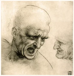 Studio per la testa di un guerriero