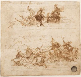 Studio per la Battaglia di Anghiari, ca 1503-1504