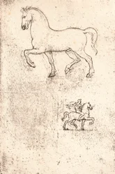 Studio per il Monumento Sforza, c1482-c1499, 1883