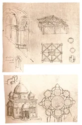 Due disegni architettonici, c1472-c1519 1883