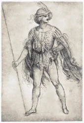 Giovane in costume da mascherata