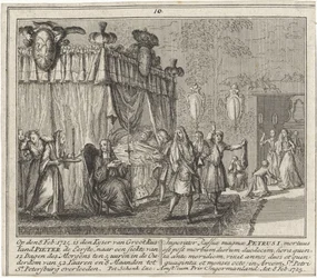 La morte di Pietro il Grande, 8 febbraio 1725