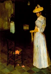 Signora in un interno