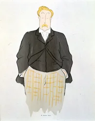 Ritratto di Alphonse Allais di Leonetto Cappiello (1875-1942) intorno al 1900