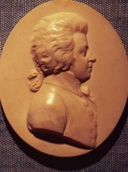 Medaglione ritratto di Wolfgang Amadeus Mozart