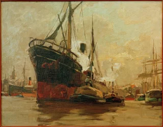 Piroscafo nel porto