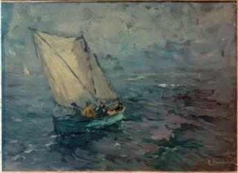 Pescatore con vela latina