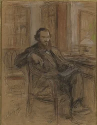 Lev Tolstoj durante il lavoro sul romanzo Guerra e Pace, 1893-1903