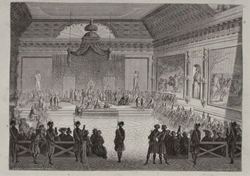 Assemblea dei Notabili, 1787, inciso da Antoine Auguste Ernest Hebert (1817-1908)