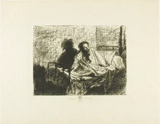 Ritratto di Charles Meryon seduto a letto