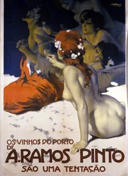 Pubblicità per vini portoghesi. Poster di Leopoldo Metlicovitz, ca. 1915.
