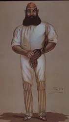 Eroe del cricket W.G. Grace, caricatura per Vanity Fair